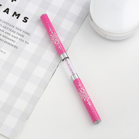 Cienki pędzelek do stylizacji paznokci narzędzie rzeźbiony kryształ ultra-cienki pióro do rysowania linii ciągnąć drut fototerapia kwiat podwójne pióro metalowe pióro 6